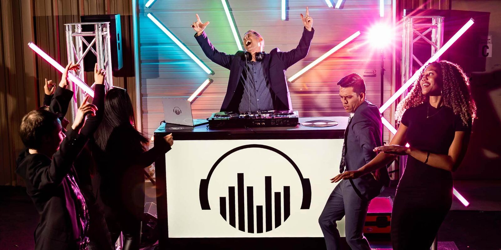 A Cutmaster DJ energizing the crowd